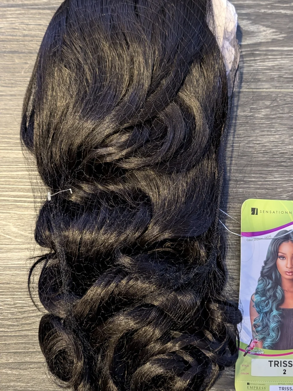 Sensationnel Empress Natural Center Part Synthetic Lace Front Edge Wig TRISSA